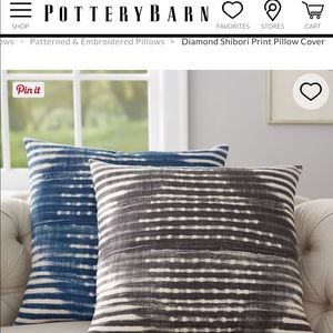 Pottery Barn Shibori Pillow Cover